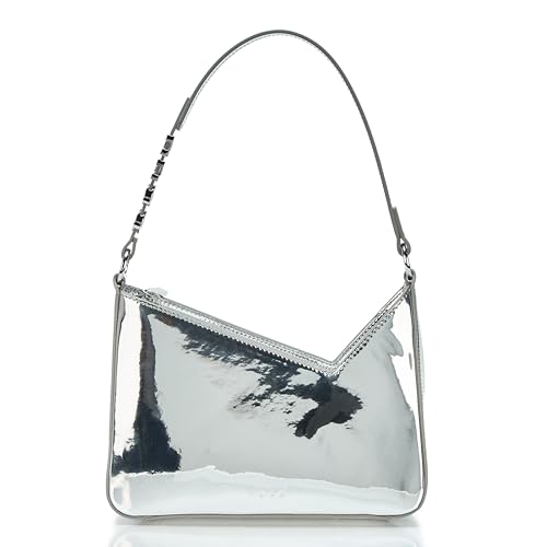 Sac épaule HUGO Mel asymétrique et métallisé Space Silver