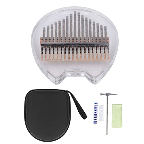 Kalimba Thumb Piano Thumb Finger Piano 17 Key Acrylic Transparent Bear Pattern Board Easy Playing Kalimba Instrument Thumb Piano,Sun Mini Thumb Piano #TOP6