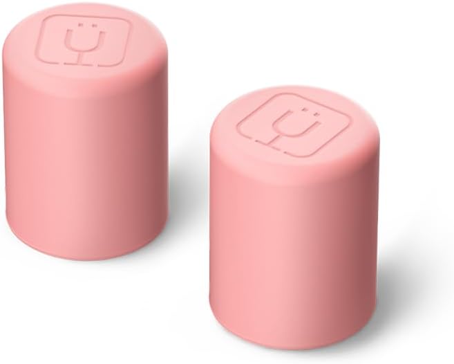 BrüMate Magnetic Straw Caps | Silicone Straw Topper 2-pack | Dust & Dirt Resistant | Compatible with All Era and Resa Tumblers (Guava)