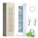 Breezamax - Qinux Breeza Max Fan Air Cooler, Air Breeze Klimaanlage Tragbarer Kühlventilator, Mobile Klimaanlage ohne Abluftschlauch, Leiser tragbarer Klimaanlagen-Lüfter (Weiß, USB-Stecker)