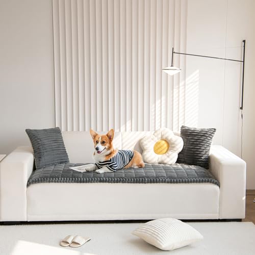 OTOB Capa protetora de sofá para cães, lavável, antiderrapante, aceita animais de estimação, capas d