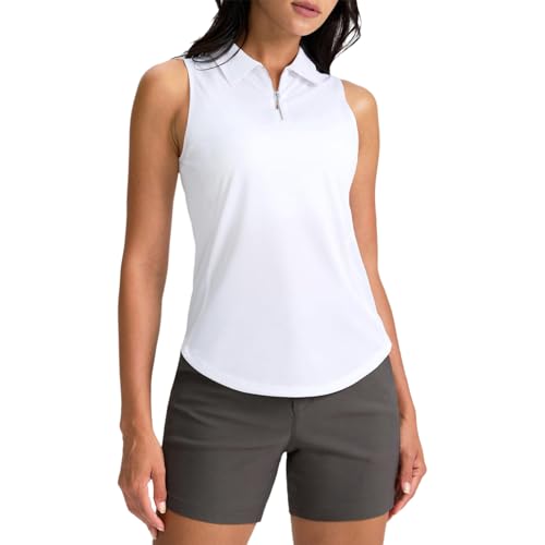 Yeahdor Golf Shirt Women Golf Shirt for Women Durable Tee Soft Tee Pack Best Rubber Flexible Country Club White Small