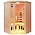 KUNSANA Ceramic Infrared Sauna 2-3 Person Infrared Saunas for Home Low EMF Indoor Home Sauna Spa Hemlock Wooden Corner Sauna Room with Bluetooth Speakers, LED Reading Lamps, Chromotherapy Lights