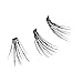 KISS Lash Couture Faux Mink Lash Extensions, Style 'Venus', Exclusive Flat-Band Technology, Short & Medium Length, 60 Individual Lash Clusters, Glue On Lashes