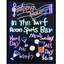 LED Illuminated Writing Erasable Message Board with Scratch Proof Panel and Accessories (Large 24"x 32")