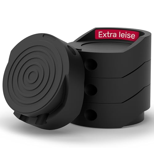 MIONIDA Schwingungsdämpfer für Waschmaschinen - Effektiver Schutz vor Vibrationen Unterlage stapelbar Universell einsetzbar Multifunktionell Lärmschutz Erhöhung (4)