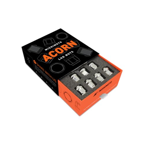Image of Mishimoto Steel Lug Nuts, M12x1.5, Acorn Seat, 20pc Set, Chrome