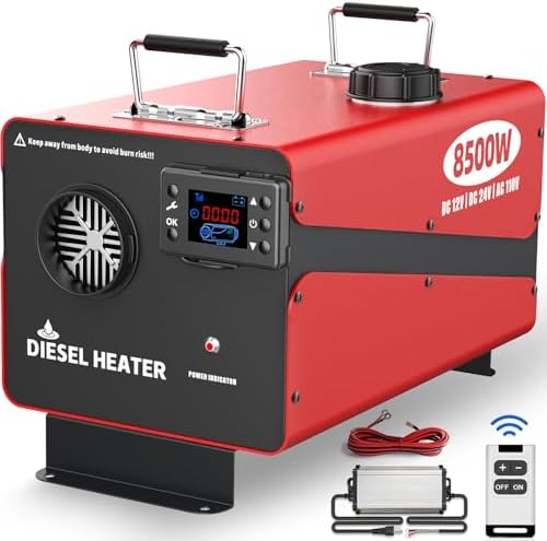 8500W Diesel Heater, 12V/24V/110V All-in-One Portable Parking Air...