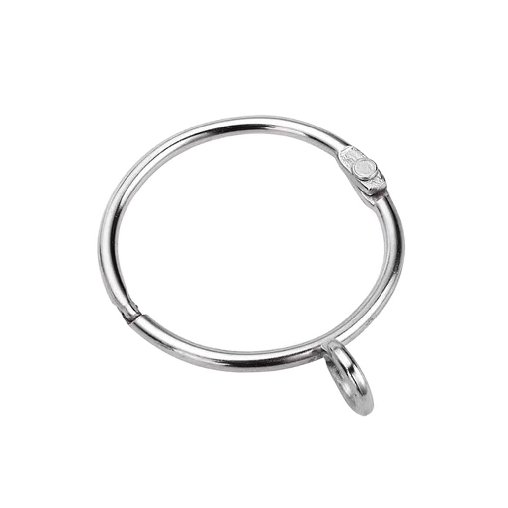 Anelli per Tende Anelli per Tende Aperti con Occhiello Anelli per Tende in Metallo apribili da 1,5 Pollici Anelli per Tende da Doccia Fibbia per Asta Fissa, antiruggine, Facile da Aprire e chiudere