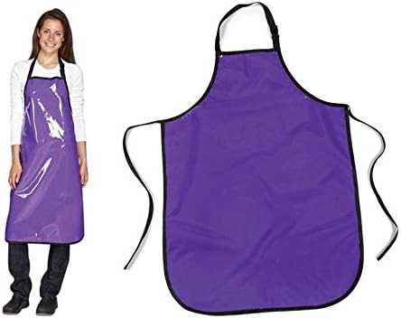 Bulk Lot Purple Value Apron Grooming Salon Vinyl Water Stain Resistant Fits Most(2 Aprons)