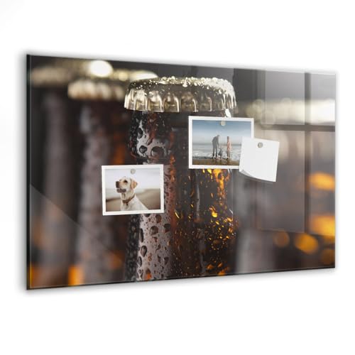 Tableau magnétique design en verre tableau blanc mural effaçable 60x40cm