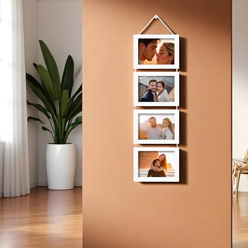 Image of Art Street Hanging photo frame pearl drop- set of 4