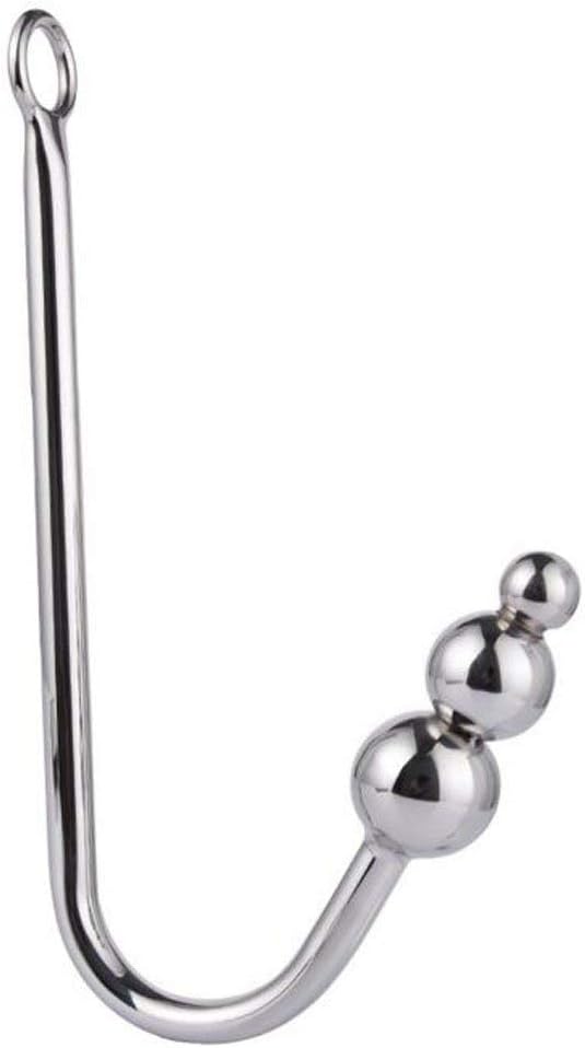 Cllandy 78-Portable 3-Ball Stainless Metal Hook Back Massage Kits for Male Female Lovers (Silver2)