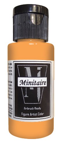 Badger Air-Brush Company 59 ml frasco miniatura aerógrafo tinta acrílica à base de água, laranja cít