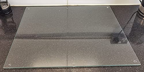 52X60Cm Tempered Glass Worktop Saver 5mm Clear Glass Chopping Board Extra Large