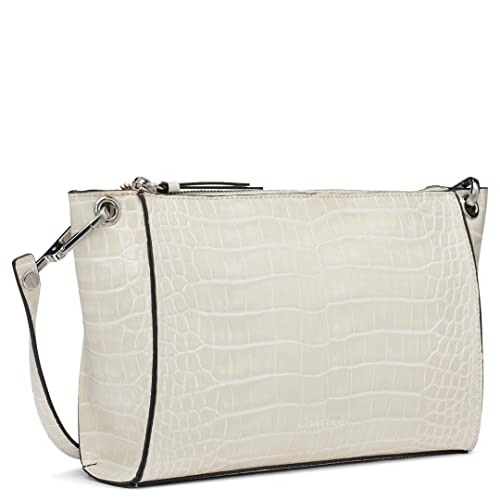 Image of Calvin Klein Reyna Crossbody, Cherub White Croco