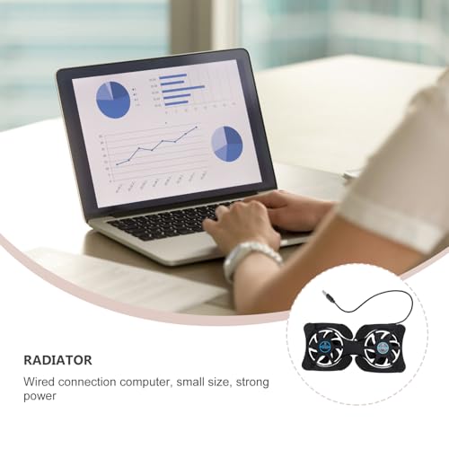 Base refrigerante portátil para laptop con ventiladores dobles miniatura 3