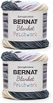 Bernat Blanket Patchwork Fresh Laundry Yarn - 2 Pack of 300g/10.5 oz - 100% Polyester - #6 Super Bulky - 220 Yards - Knitting/Crochet