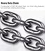 Lifting Chains with Hooks & Butterfly Style Buckle, Industrial Quality Lifting Chain Link Load 3 Ton, Alloy Steel Lift Chain Sling for Forklift Hoist Crane(Load 3 Ton L 0.5 M (1.6 FT) 4 Hook)