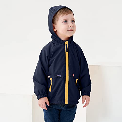 image for Volunboy Baby Boys Navy Hooded Jacket Toddler Long Sleeve Spring Light