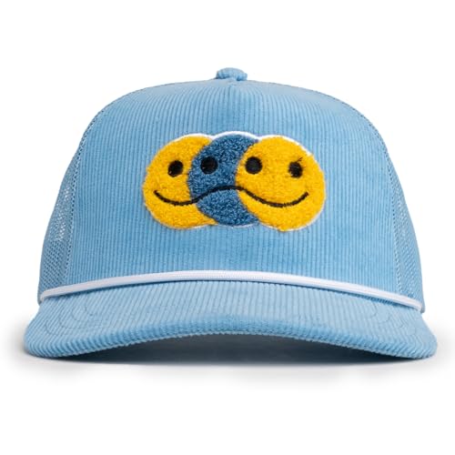 Image of Visibly Toxic Funny Trucker Hats for Men, Mesh Snapback Cap, Adult Humor | Embroidered designs, breathable vintage style, adjustable, unisex, funny gift, high-profile fit