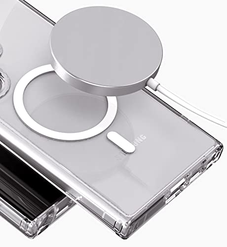 ENCASED Capa 2 em 1 para Samsung Galaxy S23 Ultra com carregamento sem fio - Inclui carregador magné