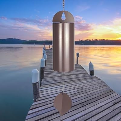 MEDOO Deep Resonance Serenity Bell - 26'' Outdoor Memorial Chime with Deep Tone, Large Hanging Bell for Garden or Patio Décor