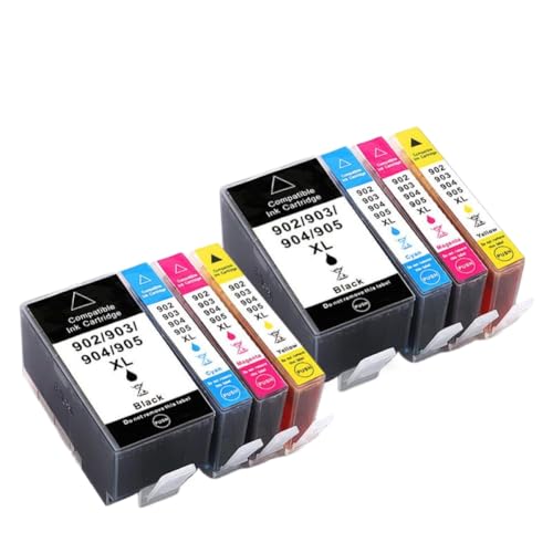 Cartouche d'encre 903XL compatible OfficeJet Pro 6950 6960 lot de 2 packs complets