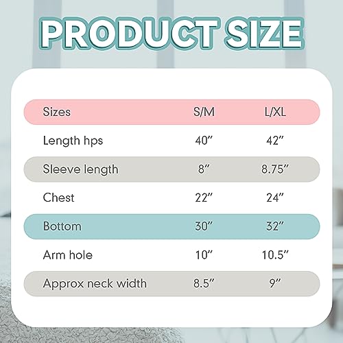 Ramede 3 Pieces Hospital Gown for Women Cotton Labor Delivery Gown for Hospital Maternity Pink Blue Grey (Small and Medium) - Thumbnail 4