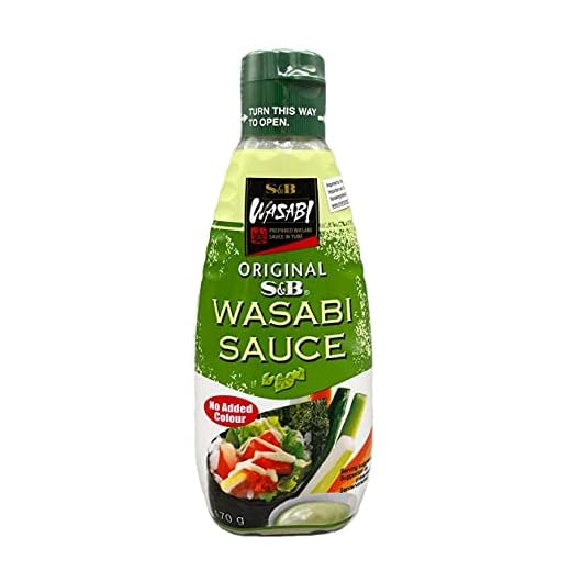 S&B - Aderezo Japonés de Wasabi y Rabano Picante, Wasabi Sauce, Condimento para Ensaladas, acompañar Carnes, Pescados, Sushi, o en Sándwiches, Raciones: 34-5g