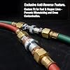 Koike Oxy-Fuel Quick Connect Hose To Hose Coupler Set, Safe Fuel/Oxygen Disconnect, Leak-Proof Design, UL Listed (SET) #1