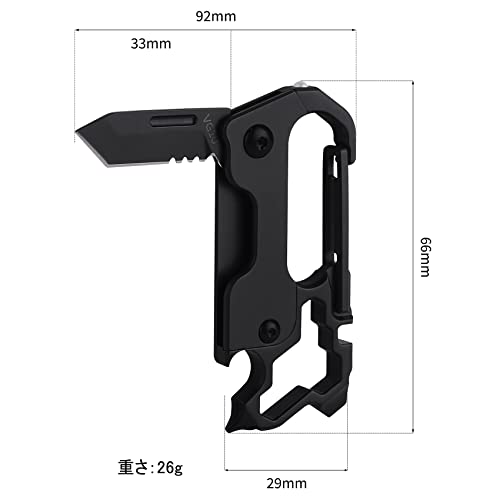 Tibitdeer キーホルダー メンズ カラビナ チタン の商品画像 3