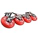 JCXYL EV 72mm 76mm 80mm Inline Skate Wheels 85A Indoor Outdoor Inline Roller Skate Wheels for Replacement PU Wheels,Red,80MM