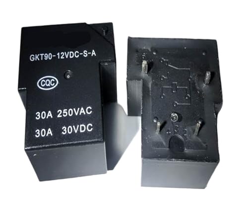 Relé GKT90-12VDC-SA de 4 pines y 30A T90-1A-4P-12V para control de circuitos de automoción