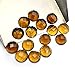 Natural Champagne Quartz Round Checker Cut Gemstone Lot 15 Pcs 10 MM 52 CT