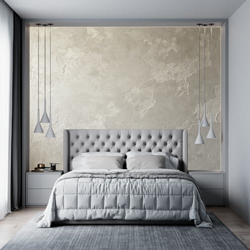 Papier peint béton autocollant pour masquer un mur abîmé - 3