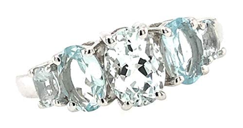 Natural Aquamarine 925 Solid Sterling...