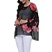 GREEVC Women's Bohemian Chiffon Shirt Beach Holiday Sun Protection Clothing Bikini Shirt Women's Swimwear Shirt (Printing,one Size)