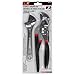 Performance Tool W1781 3 Pc. Hand Tool Set - Includes Slip Joint Pliers, Adjustable Wrench, Groove Joint Pliers, Cushioned Handles, Drop-Forged Alloy Steel, Black/Red