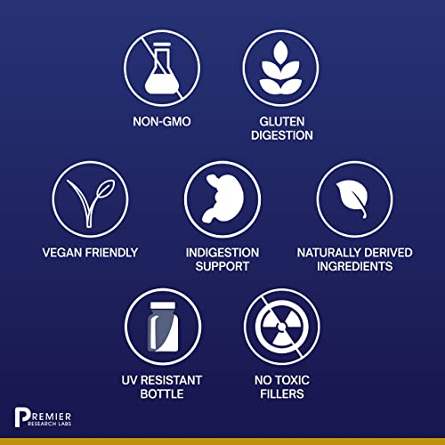 Premier Research Labs Digestase-Sp - Supports Digestion Of Carbohydrates, Protein & Gluten - Plant-Based Formula With Six Effective Enzymes - Pure Vegan & Gmo-Free - 60 Plant-Source Capsules #TOP2