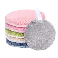 Abschminkpads Waschbar, 6 Stück Wiederverwendbar Makeup Entferner Pads, Weich Abschminkpads, Sanfte Gesichtsreinigung, für Alle Hauttypen