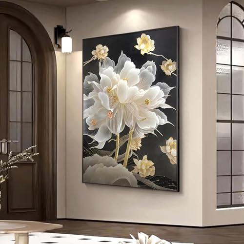 Affiches pour la maison decoration murale peinture toile fleur 50x70 cm