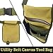 Heavy-Duty Tool Belt Pouch with Belt Clip - Adjustable Work Apron for Electricians, Carpenters, Technicians, Construction & Gardening - Durable Utility Organizer for Men & Women, Compact & Lightweight