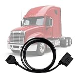 VZG OBD2 16 Pin to 10 Pin Adapter Cable for PT30 HOS ELD Logbook,Compliant ECM w/DOT,Compatible with OBD 16pin Diagnostic Connector,Work for Freighliner/Kenworth/Peterbilt/Westernstar Truck