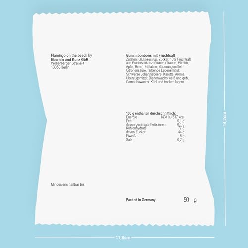 Fruchtgummi Herzen 5er Pack à 50 g – Aber sowas von schön, dass du da bist – leckere Trolli Gummiherzen-Tüten mit 10% Fruchtsaft – perfektes Dankeschön, Gastgeschenk oder Mitgebsel für jeden Anlass