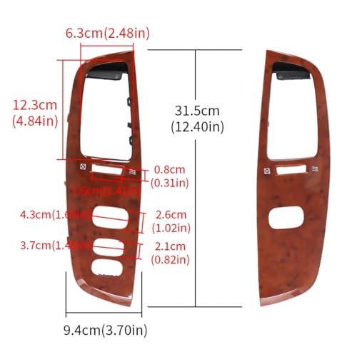 Rejillas de ventilación de salpicadero para Land Cruiser LC100 2003-2007 4