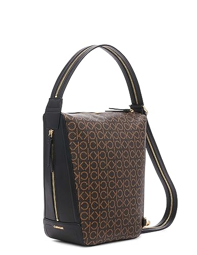 Image of Calvin Klein Womens Moss Convertible Sling Backpack & Hobo Shoulder Bag
