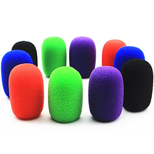 24 Housses Microphone Lavalier - Bonnettes Anti-Vent Mousse - Pour Casque/Conférence/Chant