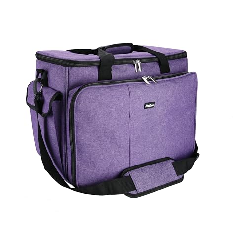 Hautton 裁縫道具収納バッグ ソーイングボックス 撥水ソフト 携帯便利 大人 学校用 家庭用 便利 -パープル