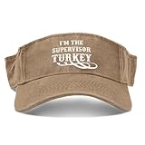 I'm The Supervisor Turkey Golf Sun Fashion Caps for Men Fashionable Visor Hat